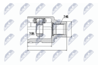NTY NPW-VW-027 - Juego de articulación, árbol de transmisión
