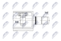 NTY NPW-VW-064 - Juego de articulación, árbol de transmisión