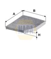 NAPA NFC4254 - Filtro, aire habitáculo - NAPA
