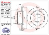 BREMBO 08.7106.10 - Disco de freno
