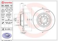 BREMBO 08.A202.11 - Disco de freno