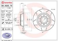 BREMBO 08A2021X - Disco de freno - XTRA LINE - Xtra