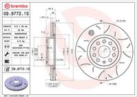 BREMBO 09.9772.1S - Disco de freno