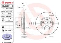 BREMBO 09.9799.10 - Disco de freno