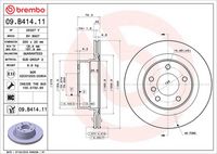 BREMBO 09.B414.11 - Disco de freno