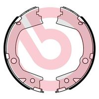 A.B.S. 9025 - Juego de zapatas de frenos, freno de estacionamiento