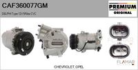 FLAMAR CAF360077GM - Compresor, aire acondicionado - Genuine