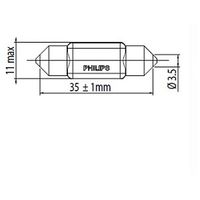PHILIPS 11854CU70X1 - Bombilla, luz de entrada