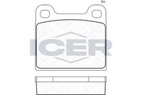 ANDEL 180386 - Juego de pastillas de freno