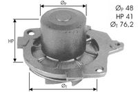 ANDEL 101595 - Bomba de agua, refrigeración del motor