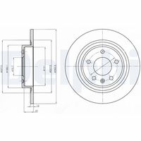 DELPHI BG4279 - Disco de freno