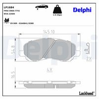 DELPHI LP1684 - Juego de pastillas de freno