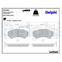 DELPHI LP2492 - Juego de pastillas de freno