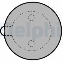 DELPHI LP345 - Juego de pastilla, freno de estacionamiento de disco