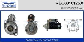 RECOFICIAL REC60101250 - REC ARRANQUE AUDI VAG VW
