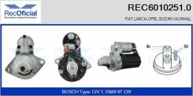 VALEO REC60102510 - REC ARRANQUE FIAT