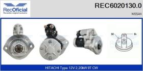 RECOFICIAL REC60201300 - REC ARRANQUE NISSAN