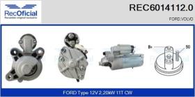 VALEO REC60141120 - REC ARRANQUE FORD,VOLVO